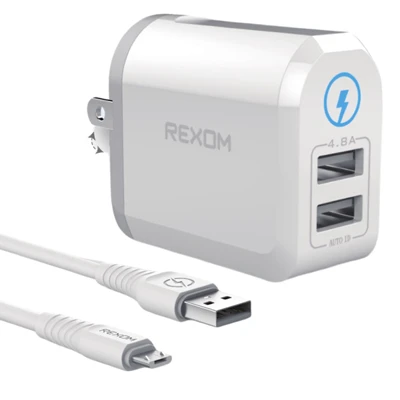 image شارژر + کابل میکرو USB (اندرویدی)