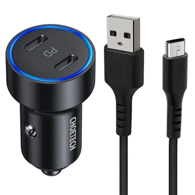 image شارژر فندکی به همراه کابل MicroUSB