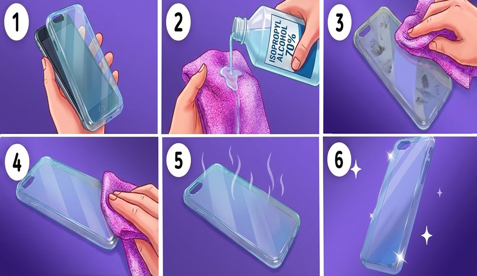 تمیز کردن قاب گوشی سیلیکونی عروسکی