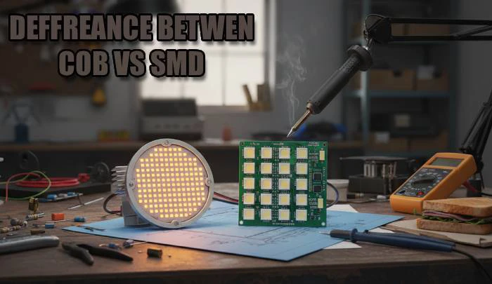 مقایسه لامپ های COB و SMD: مزایا، معایب و کاربردهای هر یک