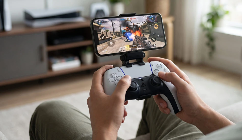 وصل کردن دسته ps5 به گوشی