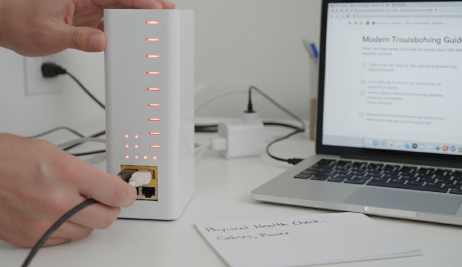 عیب یابی مودم