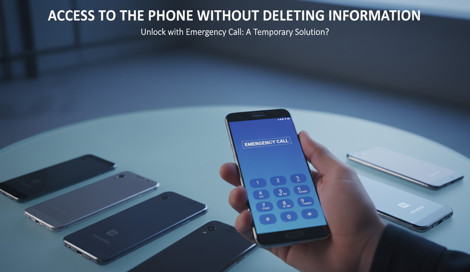 بازکردن رمز گوشی با تماس اضطراری