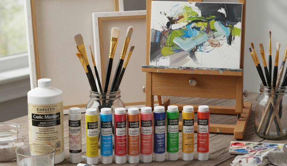 ابزار نقاشی اکریلیک