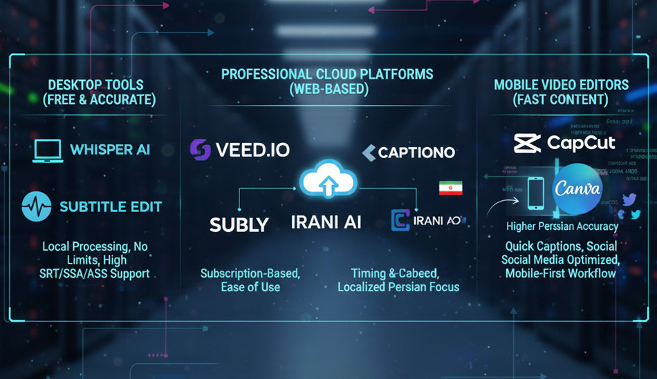 هوش مصنوعی زیرنویس فارسی رایگان