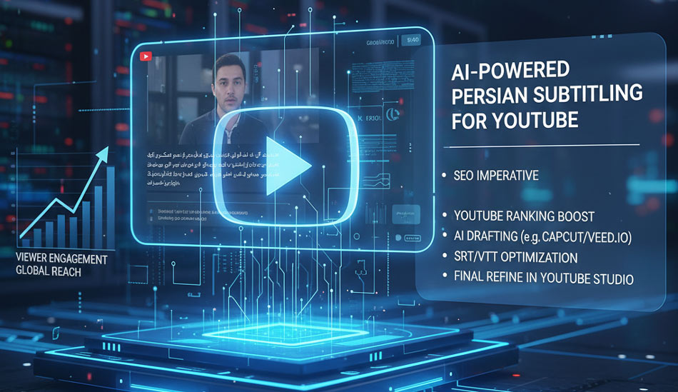 هوش مصنوعی زیرنویس فارسی یوتیوب