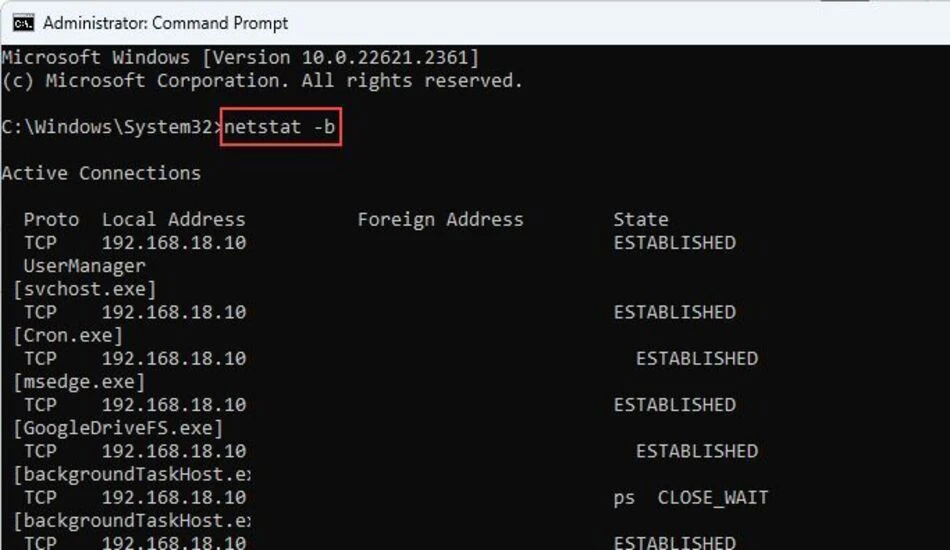 لیست دستورات CMD
