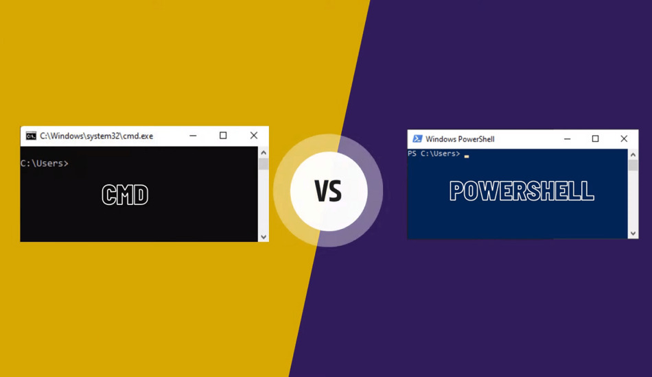 فرق CMD و PowerShell