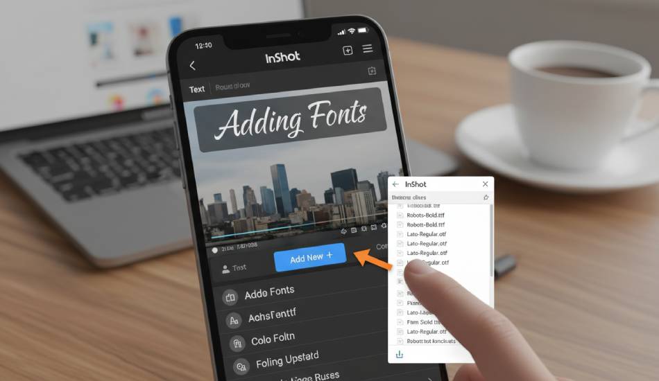 نصب فونت فارسی در اینشات