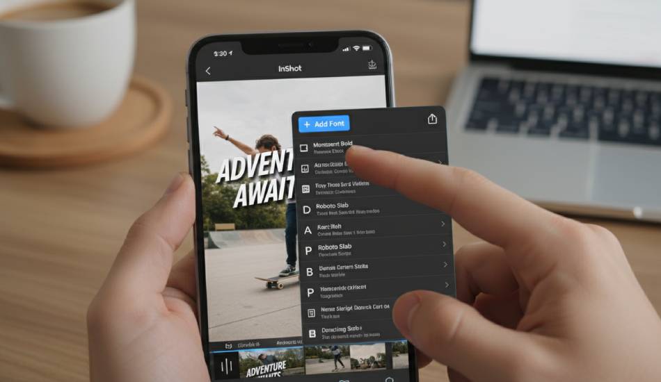 اضافه کردن فونت به اینشات