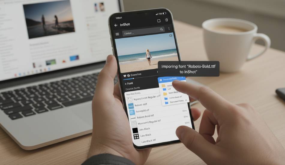 آموزش نصب فونت در اینشات