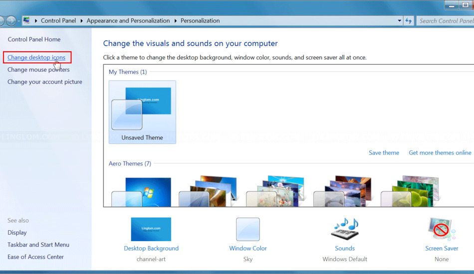 چگونه آیکون کامپیوتر را روی صفحه بیاوریم
