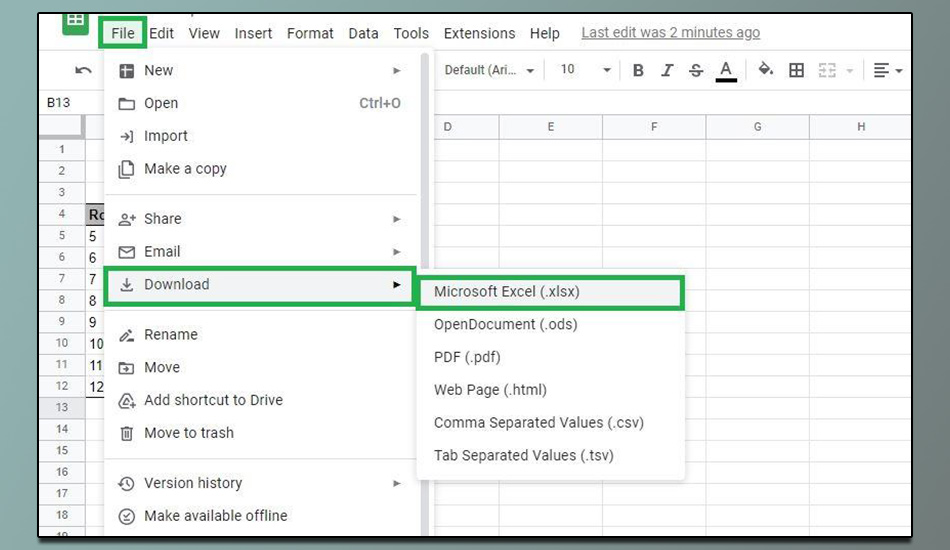 بهترین روش تبدیل فایل اکسل به گوگل شیت و برعکس