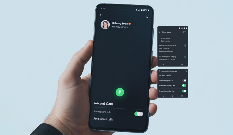 ضبط مکالمه دو طرفه گوشی سامسونگ