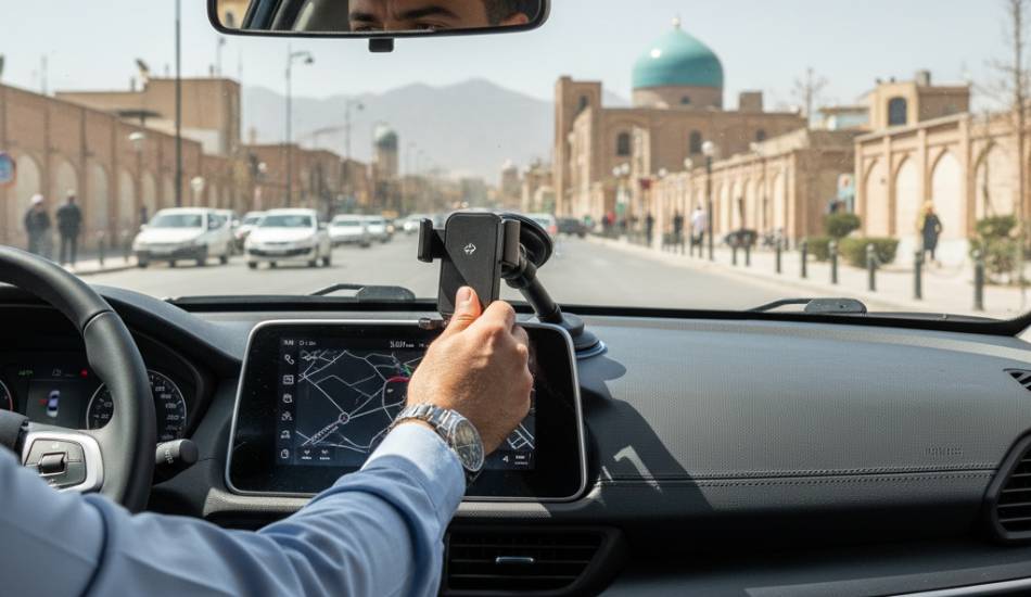 نحوه نصب هولدر روی داشبورد