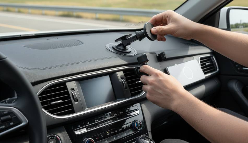 چگونه هولدر چسبی را از داشبورد جدا کنیم؟