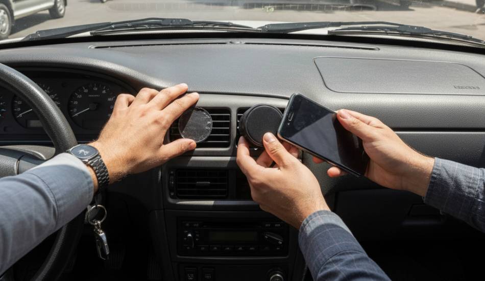 جدا کردن هولدر چسبی از داشبورد