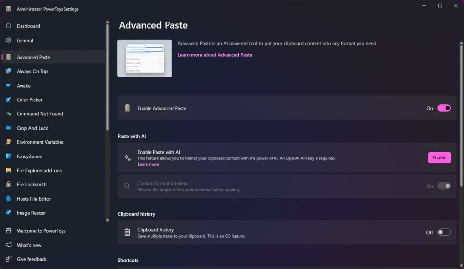 قابلیت‌های PowerToys