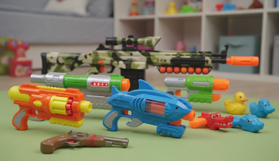 تاثیر تفنگ اسباب بازی بر کودکان