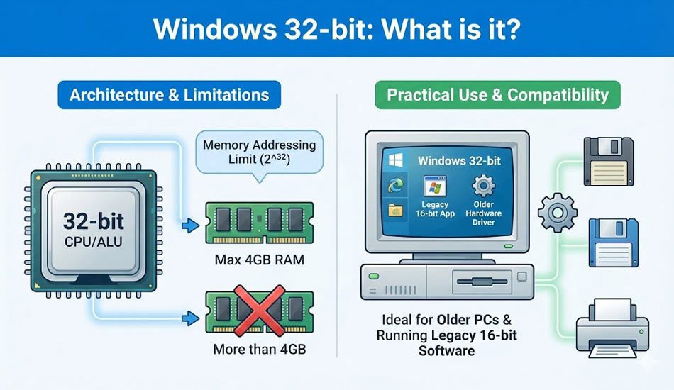 ویندوز 64 یا 32