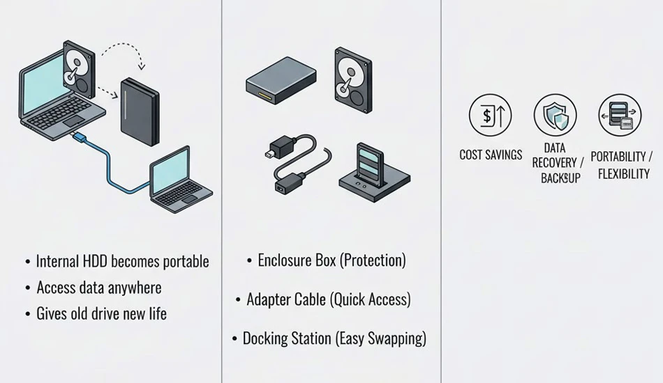تبدیل هارد اینترنال به اکسترنال
