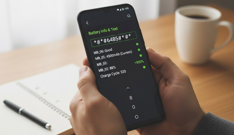 کد تست سالم بودن باتری گوشی شیائومی