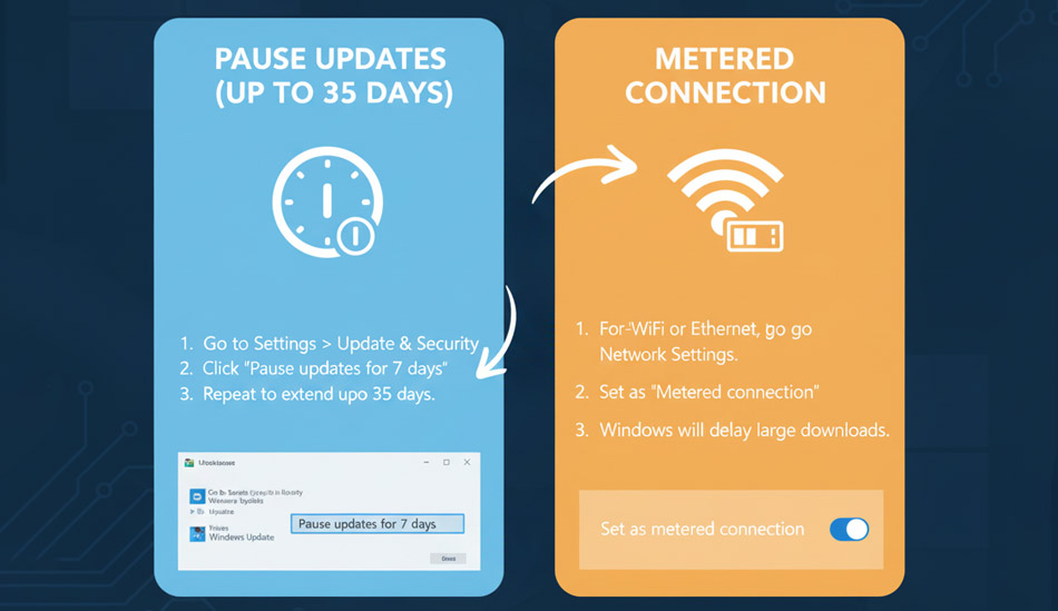 غیر فعال کردن آپدیت ویندوز 10
