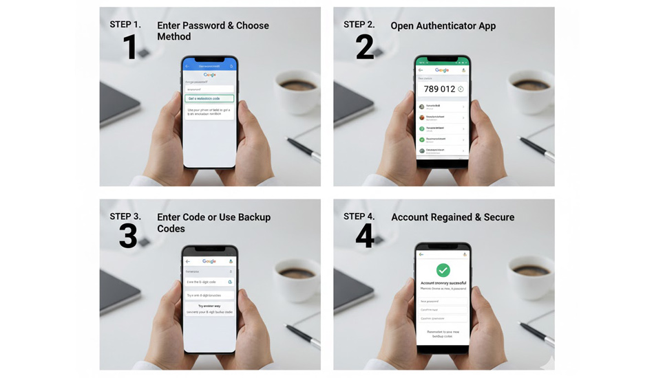 تغییر رمز جیمیل فراموش شده