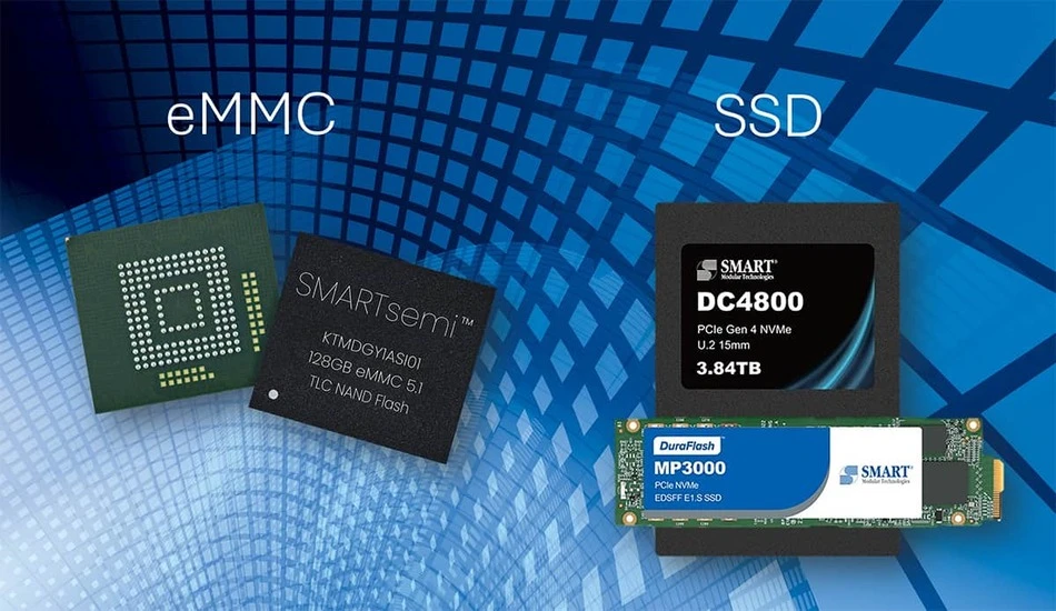 تفاوت eMMC با SSD
