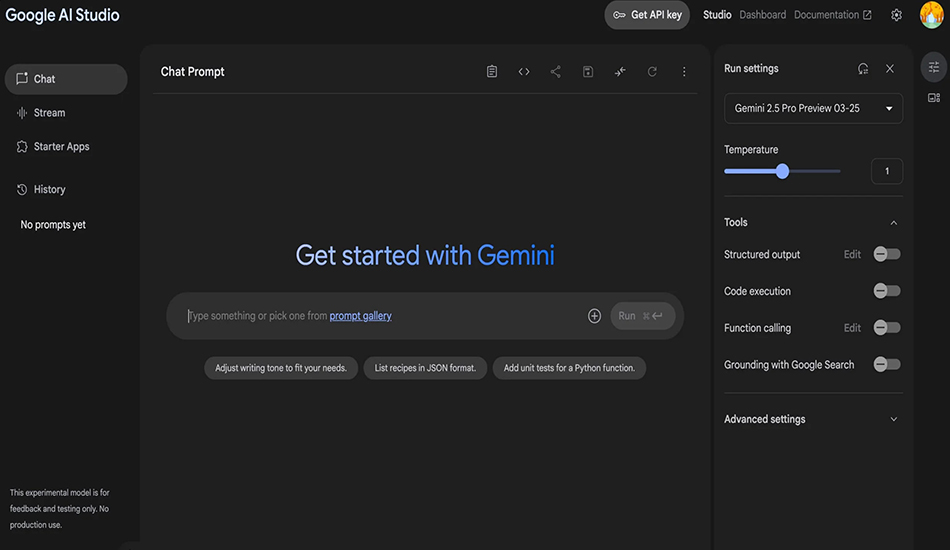 آموزش کار با Google AI Studio