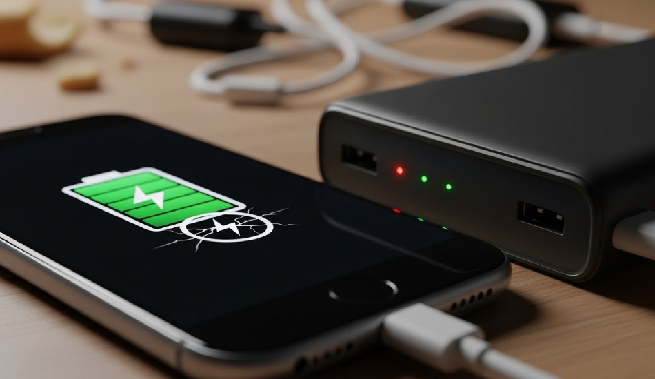 عوارض شارژ گوشی با پاوربانک