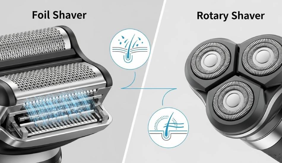 تفاوت تیغ فویلی و چرخشی