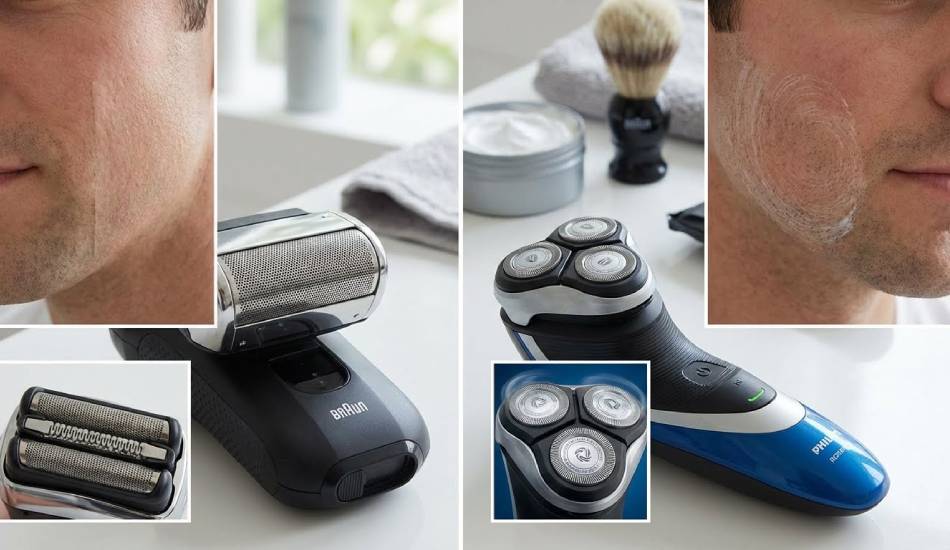 فرق ریش تراش فویلی و چرخشی