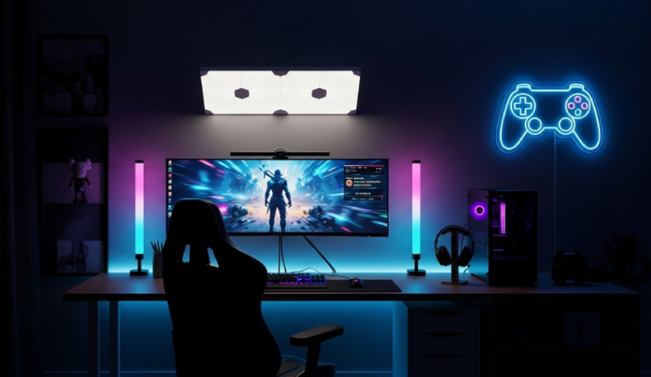 اصول نورپردازی در اتاق گیمینگ