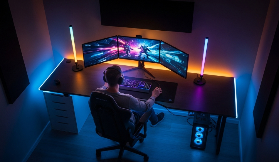 اصول نورپردازی در اتاق گیمینگ