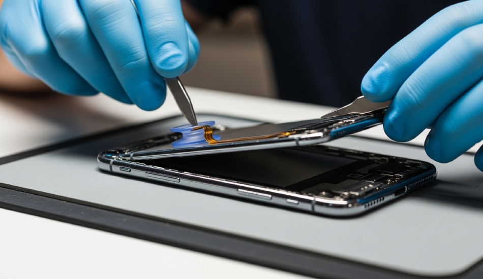 باز کردن درب پشت گوشی سامسونگ