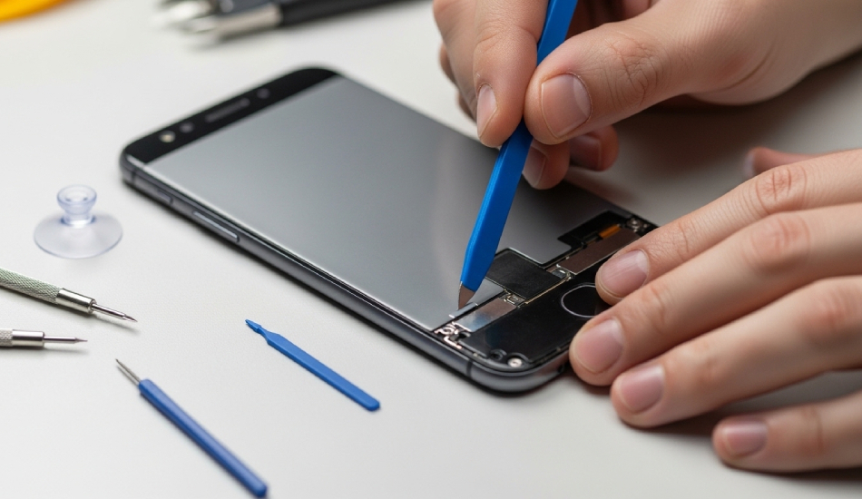 آموزش باز کردن درب پشت گوشی