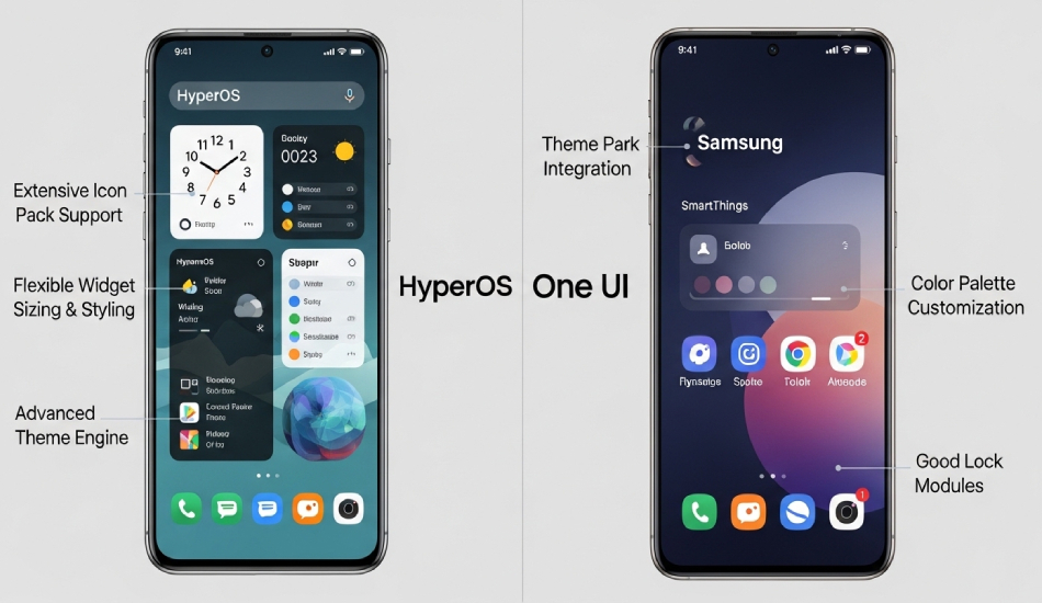 مقایسه رابط کاربری شیائومی و رابط کاربری سامسونگ