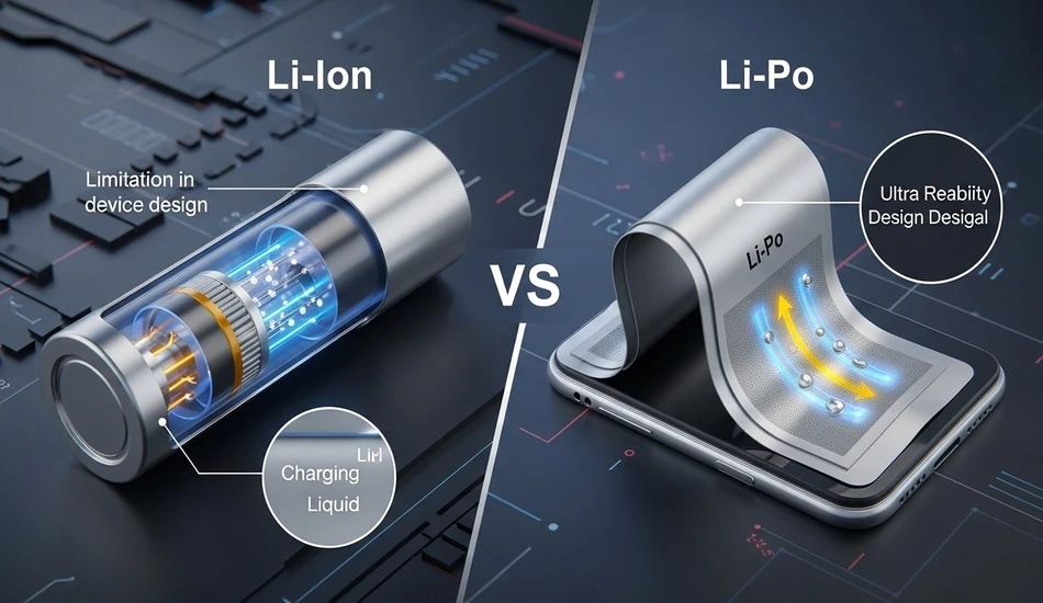 فرق باتری li-ion و li-po