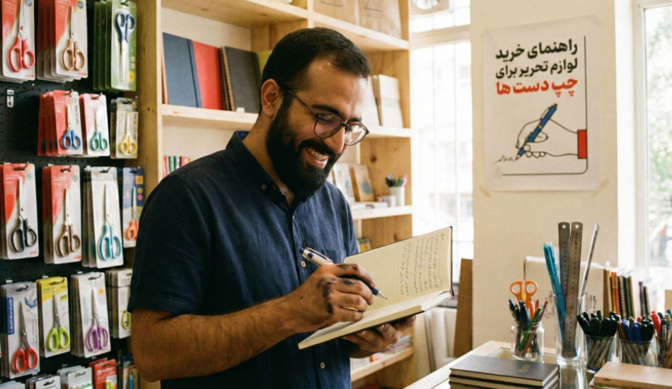 چک لیست کامل و راهنمای خرید لوازم تحریر برای چپ ‌دست ‌ها