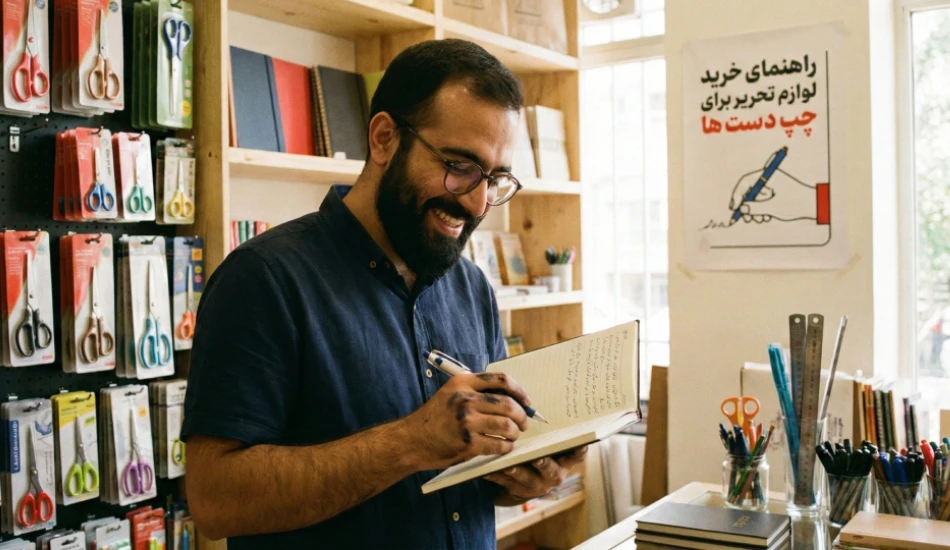 چک لیست کامل و راهنمای خرید لوازم تحریر برای چپ دست ها