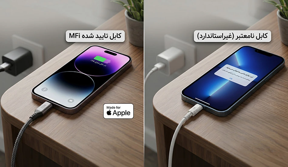 تفاوت کابل MFi آیفون با کابل های معمولی