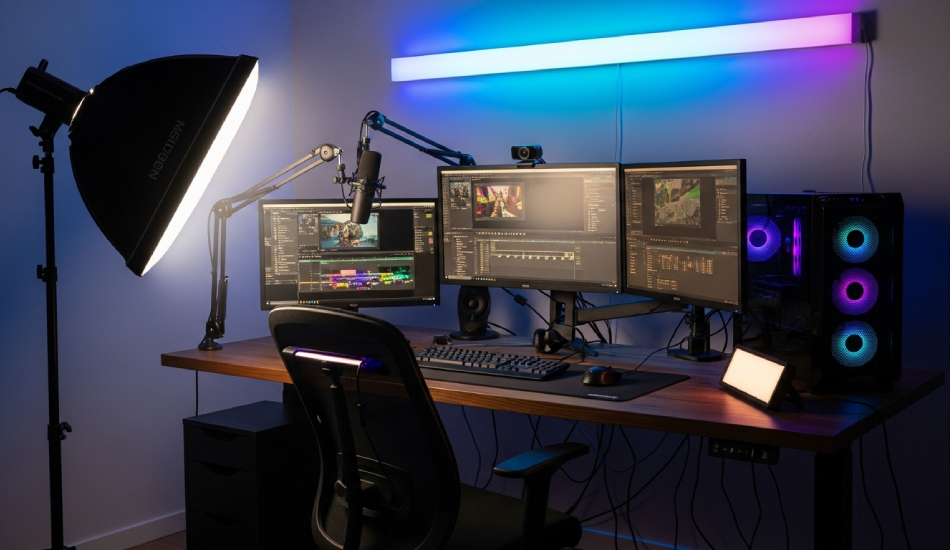 راهنمای ستاپ نورپردازی برای استریم و تولید محتوا