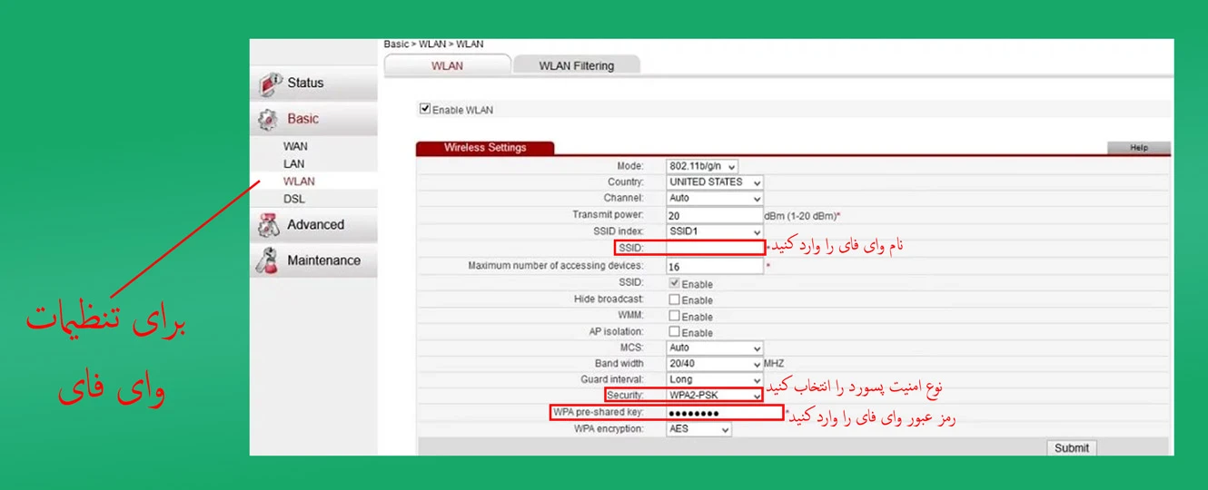 کانفیگ مودم ریست شده / حذف کانفیگ مودم