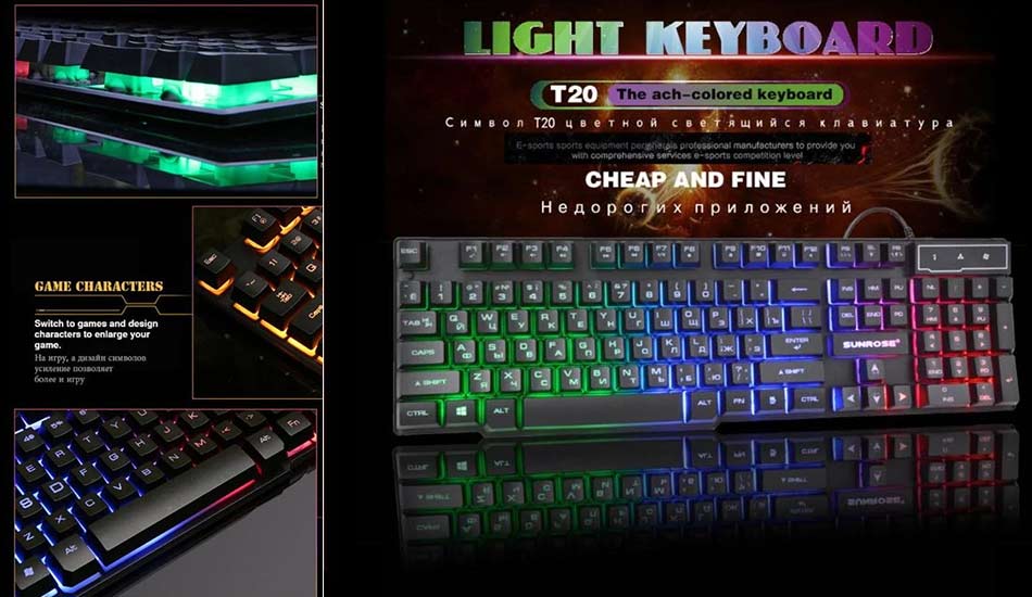 بهترین کیبوردهای rgb دار گیمینگ ارزان قیمت