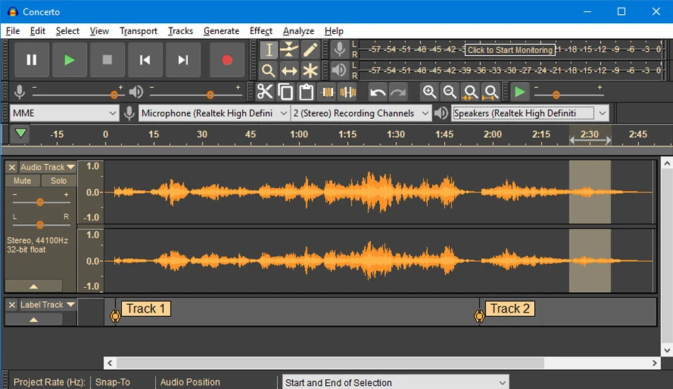 نرم افزار ساخت پادکست Audacity