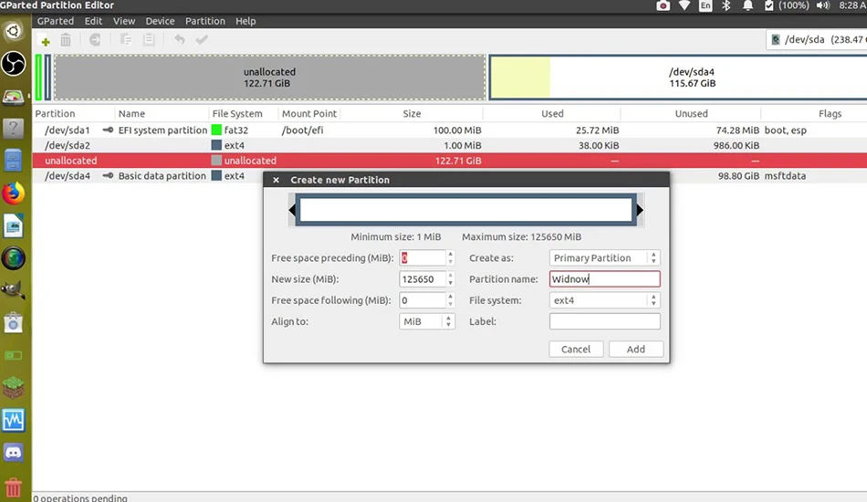 نرم افزار رفع بدسکتور GNOME Partition Editor