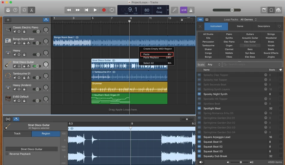 برنامه ساخت پادکست حرفه ای GarageBand