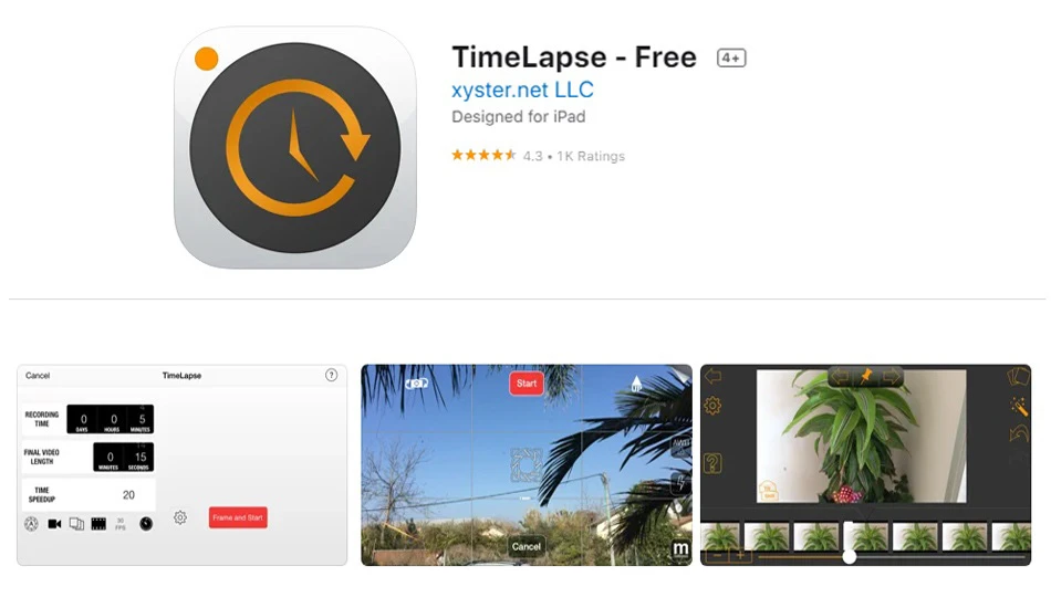 Timelapse برای ساخت تایم لپس