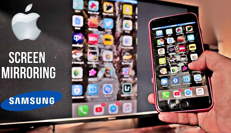 نحوه اتصال آیفون به تلویزیون سامسونگ با screen mirroring